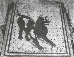 Front Door Floor Mosaic from the House of the Tragic Poet, Pompeii