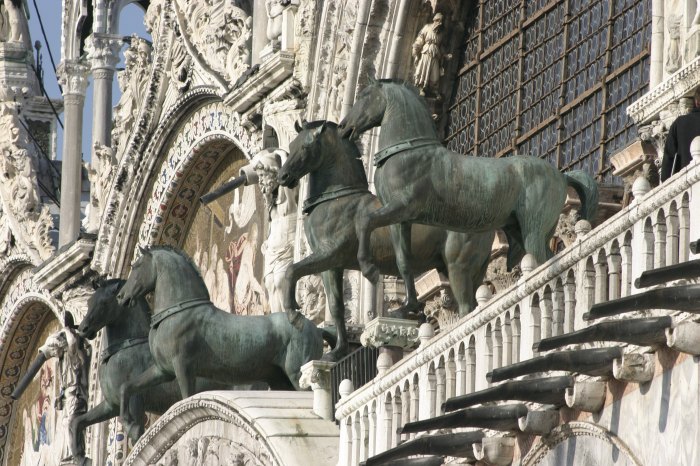 Horses (copies) on St. Marks Basilica today