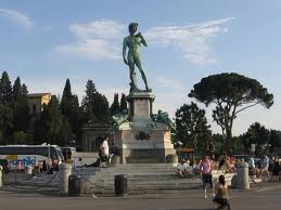 Michelangelo-Bronze Copy of the Original at his Piazzale Michelangelo