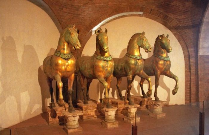 Original Horses housed in the museum in St. Marks Basilica